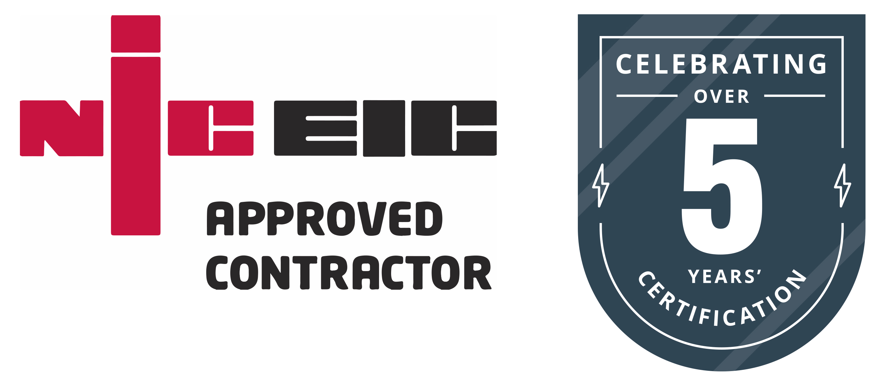 NICEIC Certified Business — 5 Years